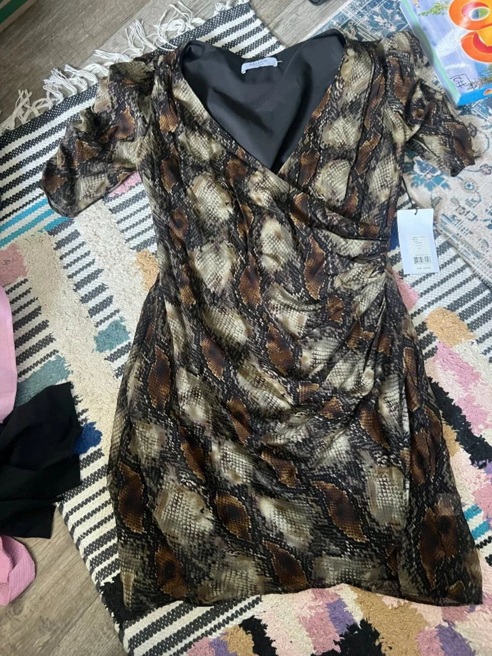 NWT Bailey44 Maya Faux Wrap Dress size 6‎